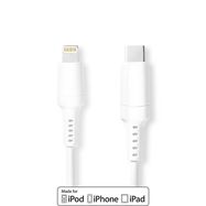 Lightning Cable | USB 2.0 | Apple Lightning 8-Pin | USB-C™ Male | 480 Mbps | Nickel Plated | 2.00 m | Round | PVC | White | Box