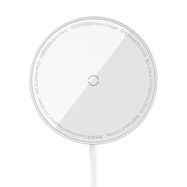 Wireless Magnetic Qi Charger 15W with USB-C 1.2m Cable, Silver