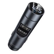 Bluetooth FM Modulator Car Charger 12-24V 2xUSB 3.1A with LED Display, Gray