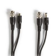 CCTV Security Cable | BNC / DC | 30.0 m | Round | PVC | Black | Gift Box