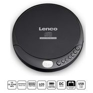 Portable CD MP3 player with anti-shock Black