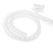 Cable Management | Spiral Sleeve | 1 pcs | Maximum cable thickness: 32 mm | PE | White