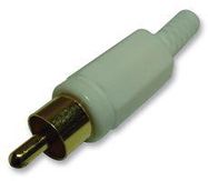 RCA CONNECTOR, PLUG, 1POS, 9MM