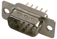 CONNECTOR, D SUB, PLUG, THT, 9WAY