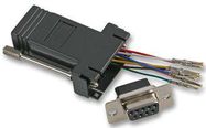 ADAPTER, RJ45 8P RCPT-D SUB 9P RCPT