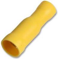 FEMALE BULLET TERMINALS YELLOW 20A,PK100