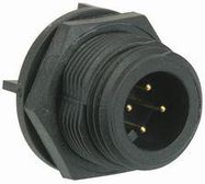 CIRCULAR CONNECTOR, PLUG, 4POS, PCB