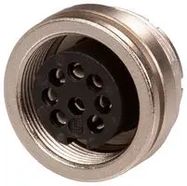 CIRCULAR, RECEPTACLE, 8 WAY, DIN, PANEL