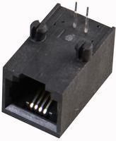 CONNECTOR, RJ11, JACK, 6P4C, TH