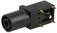 SOCKET, PCB, 4MM, R/A, S16N-PC, BLK