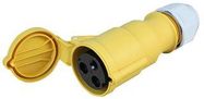 CONNECTOR, 110V, 32A, 2P+E