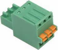 TERMINAL BLOCK, PLUGGABLE, 3POS, 20AWG