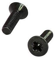 SCREW, M3, ROUND/FLAT HEAD, BLACK, PK50