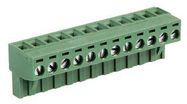 TERMINAL BLOCK, PLUGGABLE, 12POS, 12AWG