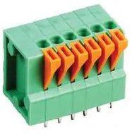 TERMINAL BLOCK, WIRE TO BRD, 6POS, 20AWG
