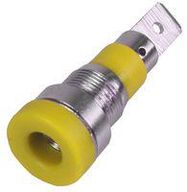 SOCKET, 4MM, YELLOW