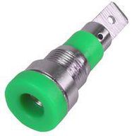 SOCKET, 4MM, GREEN