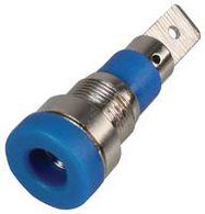 SOCKET, 4MM, BLUE