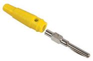 PLUG, 4MM, YELLOW