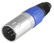 XLR PLUG 4 PIN BLUE