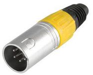 XLR PLUG 4 PIN YELLOW