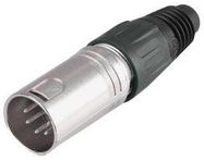 XLR PLUG 5 PIN BLACK