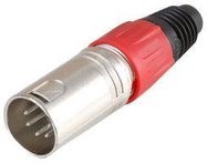 XLR PLUG 5 PIN RED