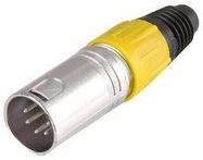 XLR PLUG 5 PIN YELLOW