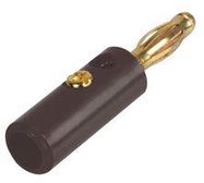 BANANA PLUG 4MM BLACK-GOLD