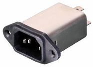 IEC INLET FILTER, 1-PH, 3A, 250V, QC