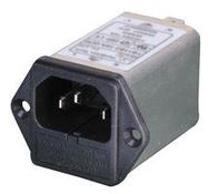 IEC INLET FILTER, 1-PH, 2A, 250V, QC