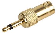 ADAPTOR BNC SKT TO 3.5 JACK PLUG GOLD