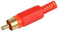 PLUG, PHONO, GOLD-RED 10-PK