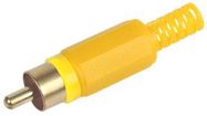 PLUG, PHONO, GOLD-YELLOW 10-PK