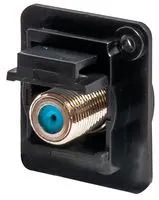 RF COAX ADAPTER, F RCPT-F RCPT, 75 OHM