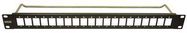 SLIM PATCH PANEL, 20PORT, 1U, M3 HOLE