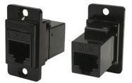 ADAPTR, RJ45 JACK-JACK, 8P8C, CAT5E, CSK