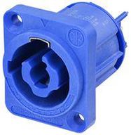 POWER CONN, INLET, 20A/250VAC, BLUE