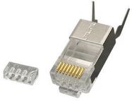 MOD CONN, RJ45 PLUG, 8P8C, 1PORT, CABLE