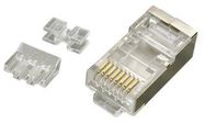 MOD CONN, RJ45 PLUG, 8P8C, 1PORT, CABLE