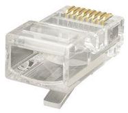 MOD CONN, RJ45 PLUG, 8P8C, 1PORT, CABLE