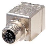 ADAPTER, M12 RCPT-RJ45 JACK, 8POS