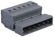 TERMINAL BLOCK, PLUGGABLE, 6POS, 12AWG