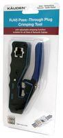 CRIMP TOOL, RJ45, PASS THROUGH+STRIPPER