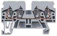 TERMINAL BLOCK, DIN RAIL, 4POS, 10AWG