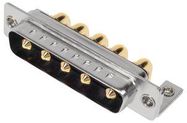 COMB D SUB, R/A PLUG, DB-5W5, THT