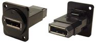 ADAPTER, DP RCPT-DP RCPT, BLK METAL, M3