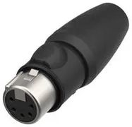 XLR CONNECTOR, RCPT, 5POS, CABLE