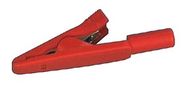 Crocodile clip 60V DC, 4A, mini, red, MA1B HIRSCHMANN