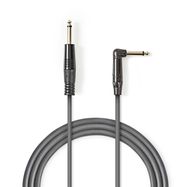 Mono Audio Cable | 6.35 mm Male | 6.35 mm Male | Nickel Plated | 5.00 m | Round | PVC